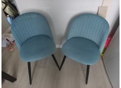 Стул на металлокаркасе Gabi blue / black фото покупателя 401