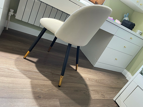 Стул на металлокаркасе Gabi 1 темно-серый / черный фото покупателя 233