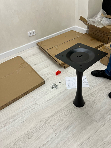 Стол Tulip 90 black фото покупателя 3