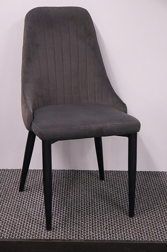 Стул на металлокаркасе Kora black / gray из шоурума 17