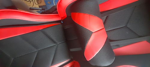 Компьютерное кресло Kano черное / красное фото покупателя 66