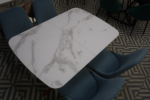 Стол на тумбе Петир 120(160)х80х75 серый / орех кантри из шоурума 6