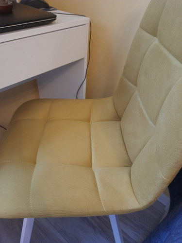 Стул на металлокаркасе Чилли черный / голубой фото покупателя 1196