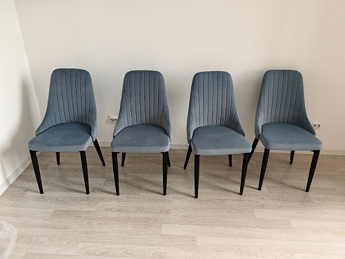 Стул на металлокаркасе Kora beige / black фото покупателя 211