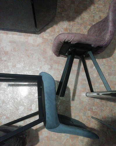 Комплект стульев Стронг 4 шт темно-серый / черный фото покупателя 340