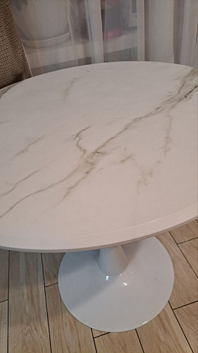 Стол Тулип 90х73 дуб вотан / белый фото покупателя 68