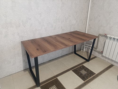 Деревянный стол Лота Лофт 140х80 черный матовый / бетон светлый фото покупателя 708