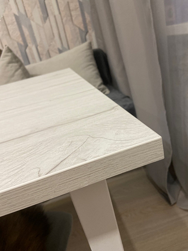 Деревянный стол Лота Лофт 140х80 черный матовый / бетон светлый фото покупателя 672