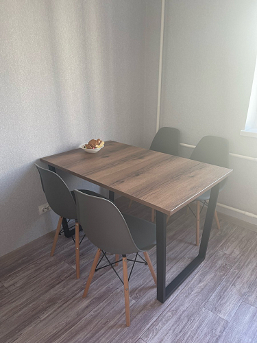 Стол Лота Лофт 140 25 мм черный матовый / бетон фото покупателя 88