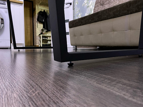 Стол Лота Лофт 140 25 мм черный матовый / дуб вотан фото покупателя 550