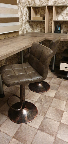 Барный стул Paskal black / chrome фото покупателя 4