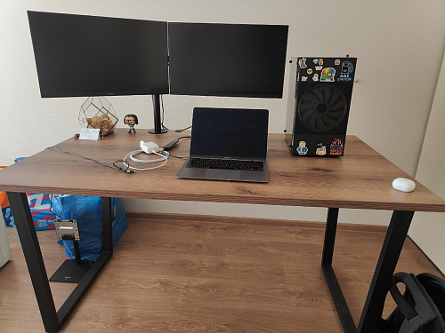 Стол раскладной Лота Лофт 120 25 мм юта / черный матовый фото покупателя 822