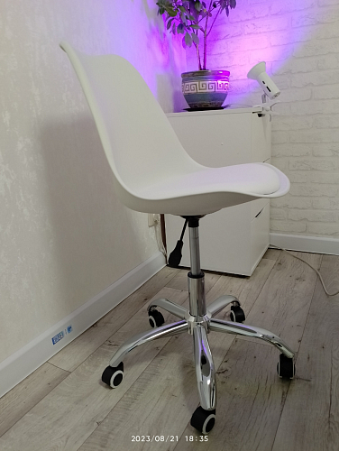 Компьютерное кресло Kolin с подушкой clear / white фото покупателя 320