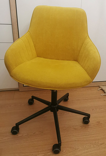 Компьютерное кресло Dublin/Дублин хром / вельвет графит фото покупателя 9