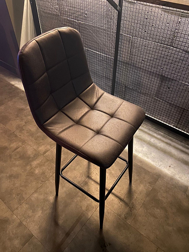 Барный стул Chio black / grey фото покупателя 33