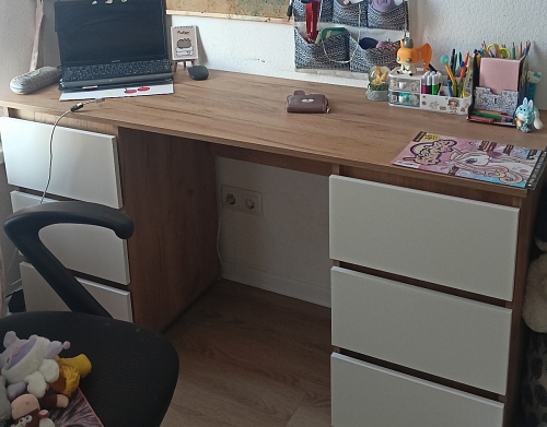 Письменный стол Элла ПС 02 белый / белый фото покупателя 10