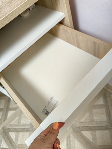 Компьютерный стол Комфорт 12.95 N дуб сонома / сатин фото покупателя 40