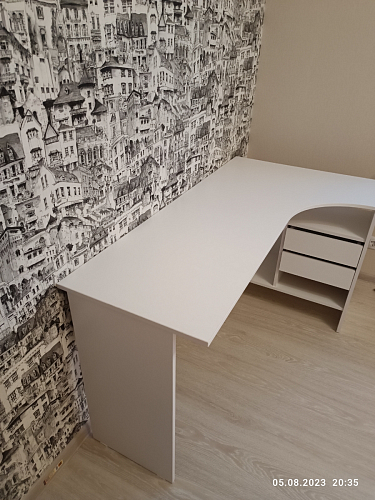 Письменный стол СПм-25 правый белый фото покупателя 26