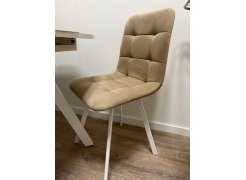 Стул на металлокаркасе Чилли синяя ткань / белый фото покупателя 355