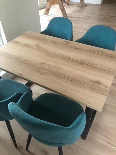 Деревянный стол Лота Лофт 120x75 дуб крафт табачный / черный матовый фото покупателя 872