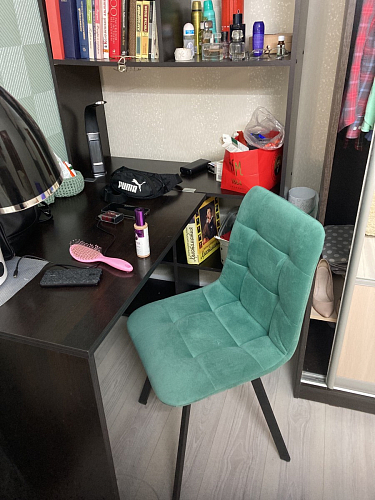 Стул на металлокаркасе Чилли зеленый / белый каркас фото покупателя 616