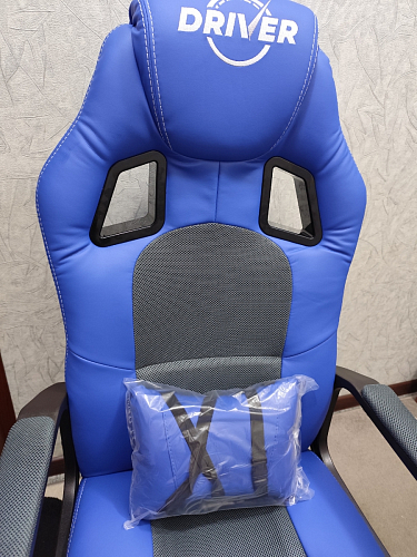 Компьютерное кресло Driver/Драйвер кожзам черный / серый фото покупателя 161