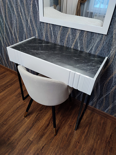 Стул на металлокаркасе Gabi 1 light purple / black фото покупателя 420