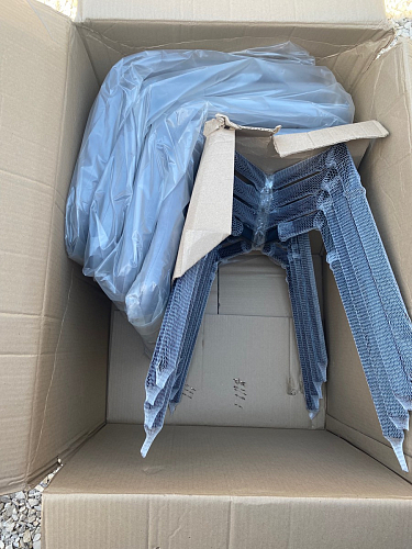 Стул на металлокаркасе Чилли К темно-серый (velutto 32) / черный фото покупателя 558