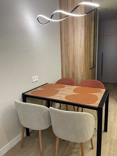 Стол Центавр бетон / графит фото покупателя 47