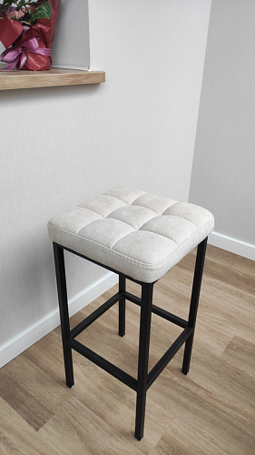 Барный стул Лофт линкольн белый / белый матовый фото покупателя 146