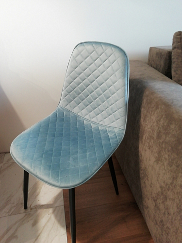 Стул на металлокаркасе Capri голубой фото покупателя 29