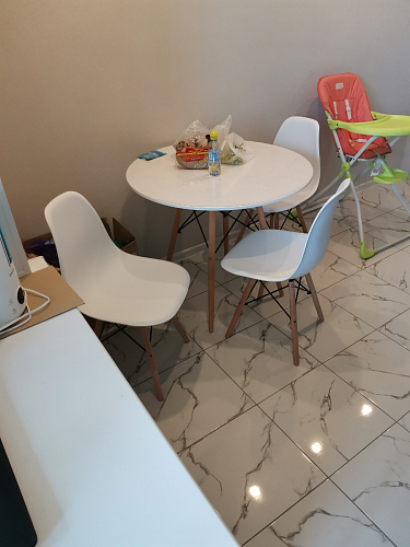 Пластиковый стул Eames PC-015 желтый фото покупателя 376