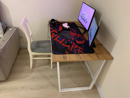 Стол раскладной Лота Лофт 120 25 мм юта / черный матовый фото покупателя 480