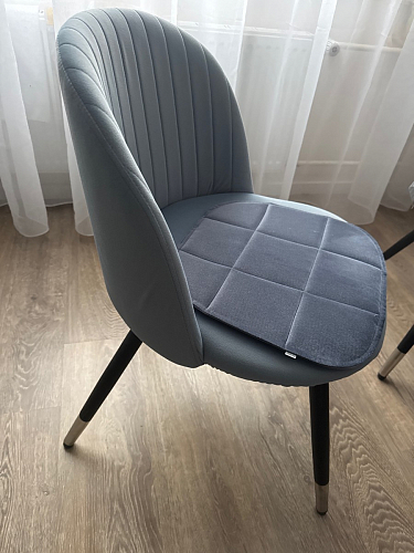 Стул на металлокаркасе Gabi 1 light blue / black / gold фото покупателя 568