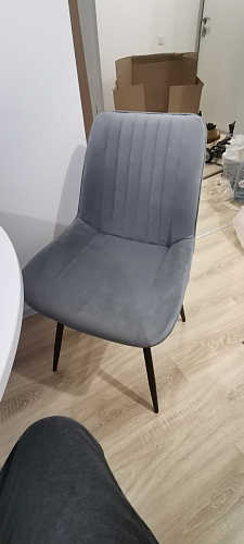 Комплект стульев Вейв 4 шт светло-серый / черный фото покупателя 263