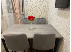 Стол Лота Лофт 120 25 мм сабия / черный матовый фото покупателя 28