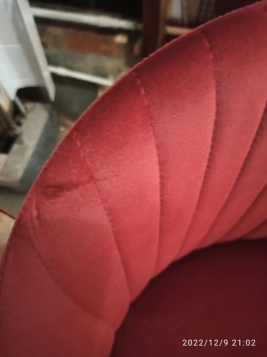 Стул на металлокаркасе Gabi 1 light blue / black / gold фото покупателя 118