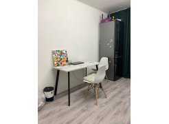 Стол Тринити Лофт 120 32 мм бетон / черный матовый фото покупателя 363