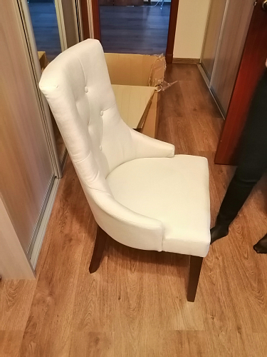 Стул Elegance dark walnut / fabric beige фото покупателя 7
