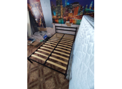 Односпальная кровать Фади 80х200 черная фото покупателя 958