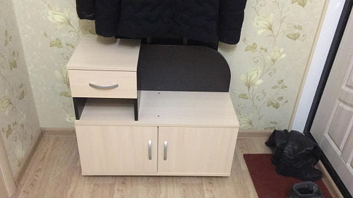 Обувница Аврора дуб млечный / венге фото покупателя 167