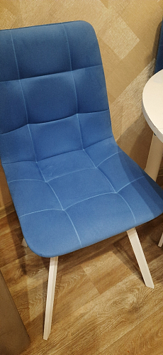 Стул на металлокаркасе Чилли синий / белый фото покупателя 951