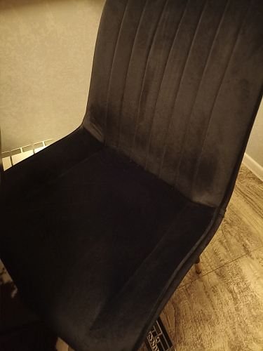 Стул на металлокаркасе Seda 01 blue / gold / black фото покупателя 34