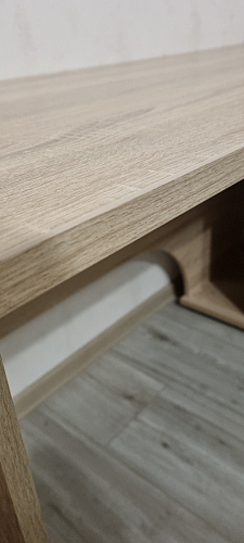 Компьютерный стол КСТ-109П правый дуб сонома / белый фото покупателя 4