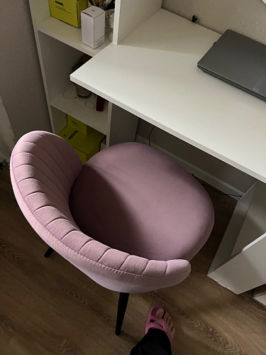 Стул на металлокаркасе Gabi 1 light blue / black / gold фото покупателя 829