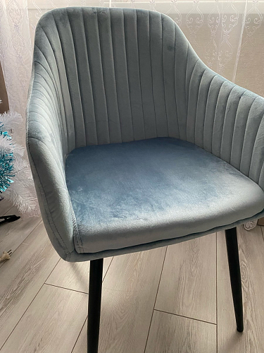 Стул на металлокаркасе Slam синий фото покупателя 56