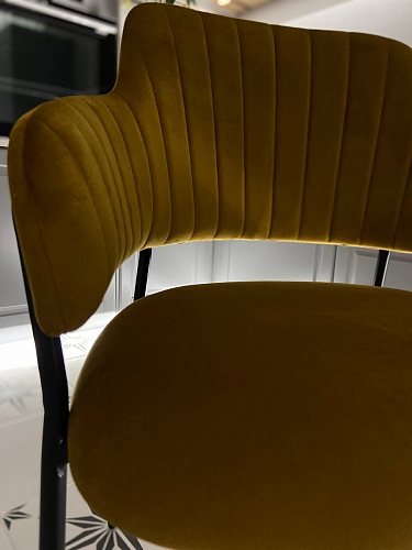 Стул на металлокаркасе Инклес дымчатый / черный глянец фото покупателя 17