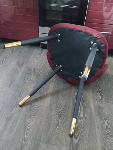 Стул на металлокаркасе Gabi dark beige / black / silver фото покупателя 529