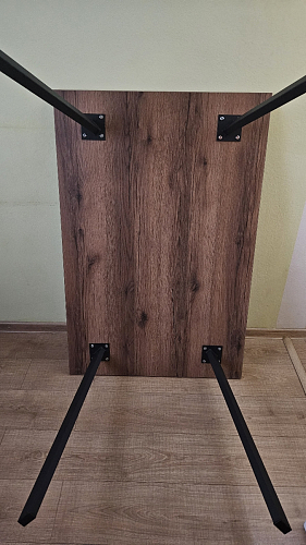 Стол Тринити Лофт 120 32 мм дуб галифакс табако / черный матовый фото покупателя 732