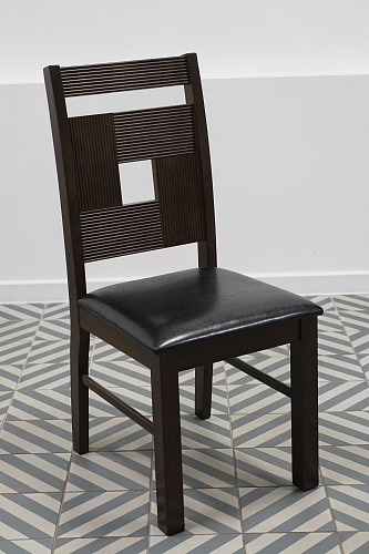 Деревянный стул Kubik dirty oak / black из шоурума 2